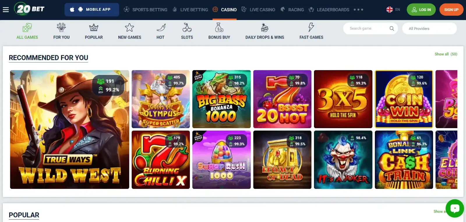 20bet Casino